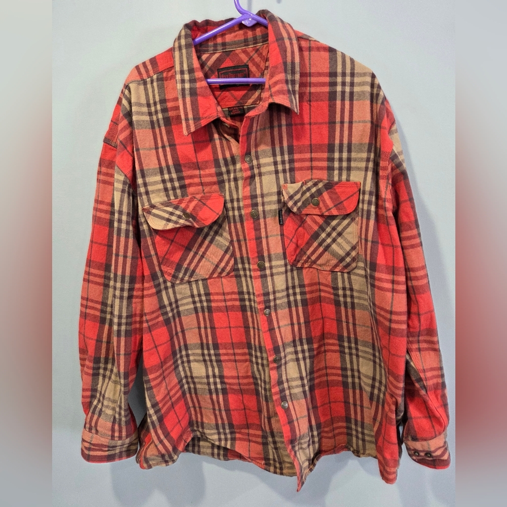 Vintage Heavy Duty Five Brother Flannel 2XL
